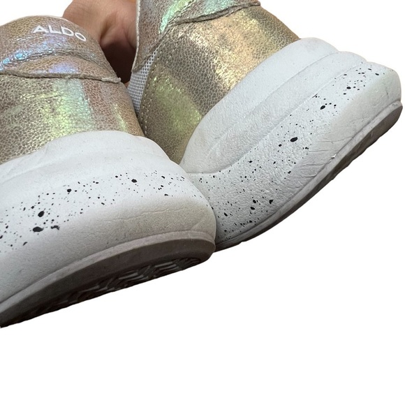 Aldo Anzaldua Gold iridescent Mermaid Metallic Sneaker 8.5 - Picture 12 of 15